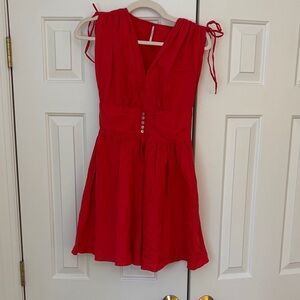 Free People Red Mini Dress